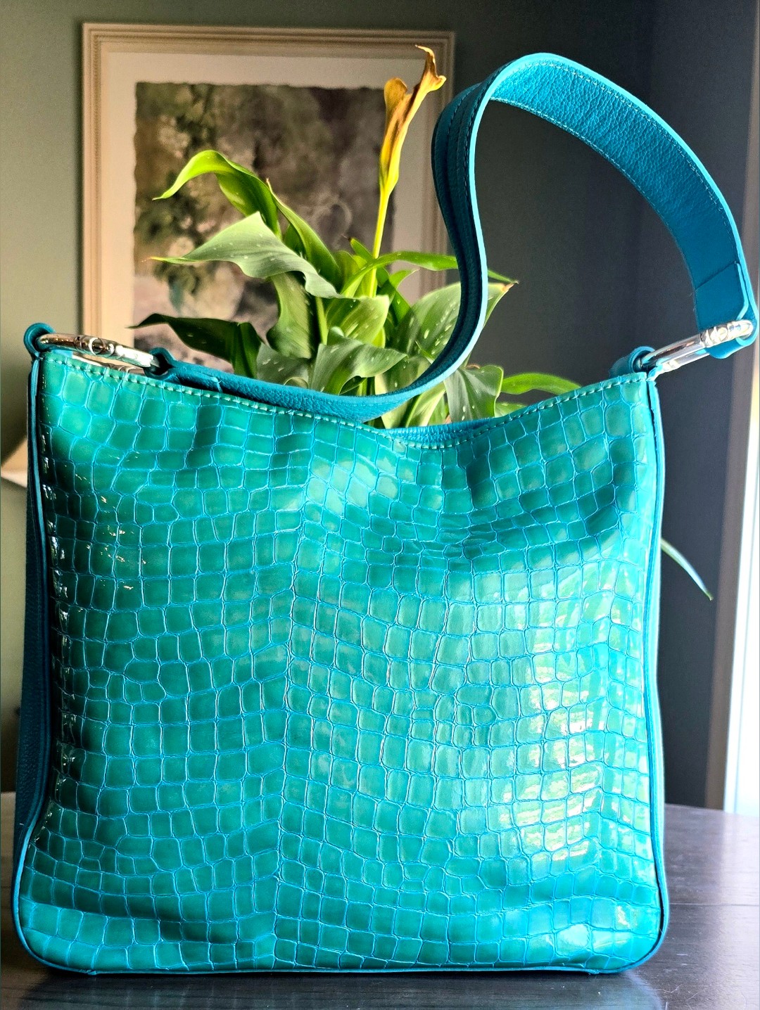 Brighton Cher Turquoise Shoulder Bag Nwot